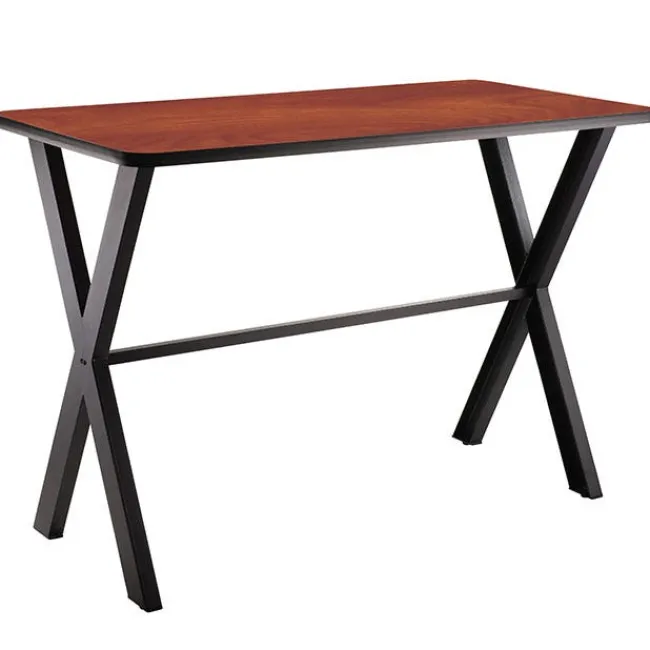 National Public Seating Collaborator Table w/ Wild Cherry Laminate Tops^ Cafe Tables|Training & Seminar