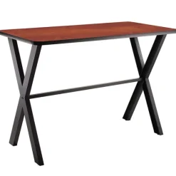National Public Seating Collaborator Table w/ Wild Cherry Laminate Top (36'' x 72'' Rectangle)^ Training & Seminar