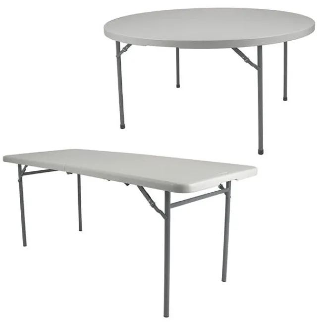 National Public Seating Comfort Max Fold In Half Plastic Folding Tables^ Folding