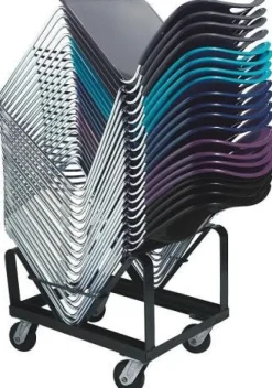 National Public Seating Compact Stack Chair^ Plastic Stacking Chairs|Tablet Arm