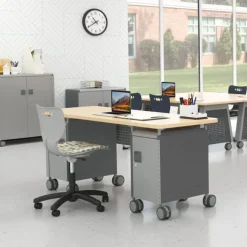Mooreco Compass Dual Cabinet Teacher Desks^ Teacher Desks|Instructor Desks