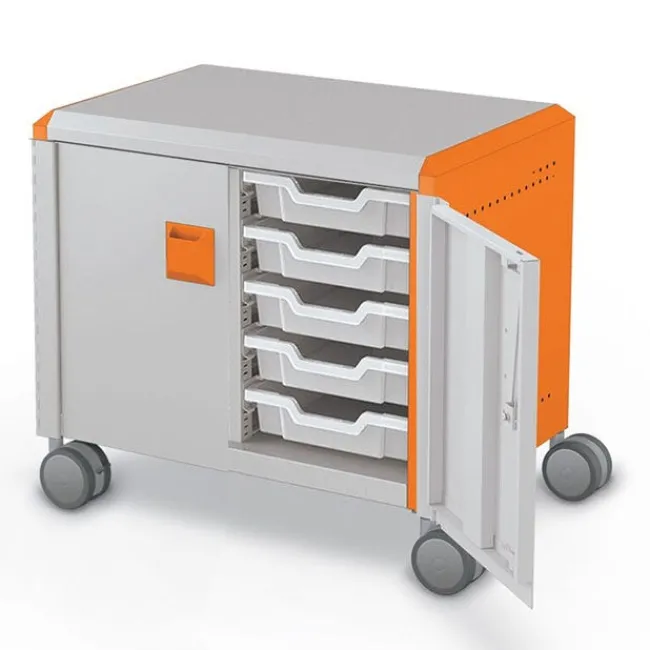 Mooreco Compass H1 Low Height Tray Storage Cabinets^ Tote & Bin Storage|Mobile Cabinets