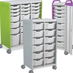 Mooreco Compass H3 Tall Height Tray Storage Cabinets^ Tote & Bin Storage|Mobile Cabinets