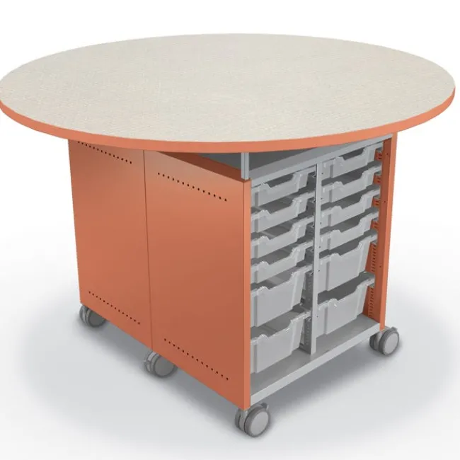 Mooreco Compass Island Round Cabinet - 42"H^ Makerspace & Shop