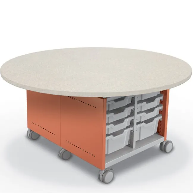 Mooreco Compass Island Round Cabinet - 29"H^ Makerspace & Shop