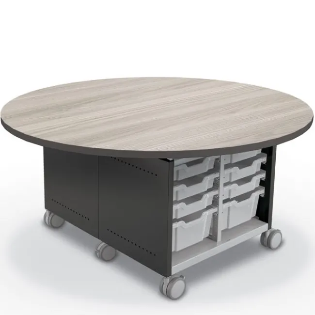 Mooreco Compass Island Round Cabinet - 29"H^ Makerspace & Shop