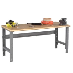 Tennsco Compressed Wood Top Workbenches with Adjustable Legs^ Makerspace & Shop|Art Tables