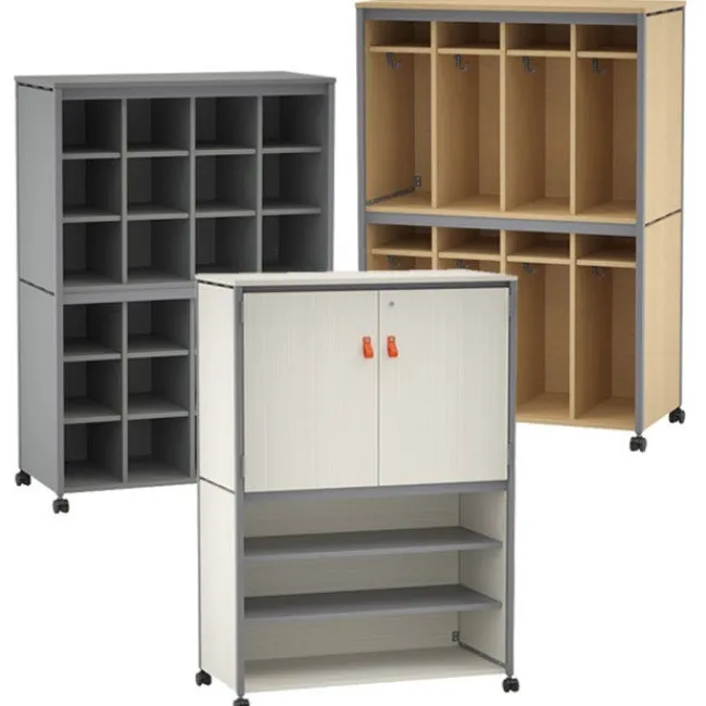 Smith System Constellate Double Mid Cluster Classroom Storage Cabinets^ Art Supply Cabinets|Mobile Cabinets