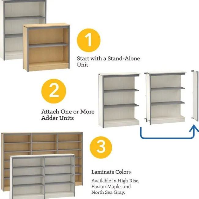 Smith System Constellate Library Storage^ Bookcases