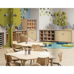 Smith System Constellate Mid + Low Cluster Classroom Storage Cabinets^ Art Supply Cabinets|Mobile Cabinets