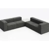 KFI Seating Conversa Collection 4-Seat Corner Sofa with Occasional Table^ Soft Seating & Lounge