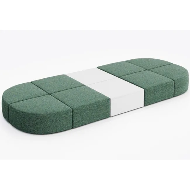 KFI Seating Conversa Collection 8-Seat Modular Lounge Seating & 2 Occasional Tables^ Soft Seating & Lounge