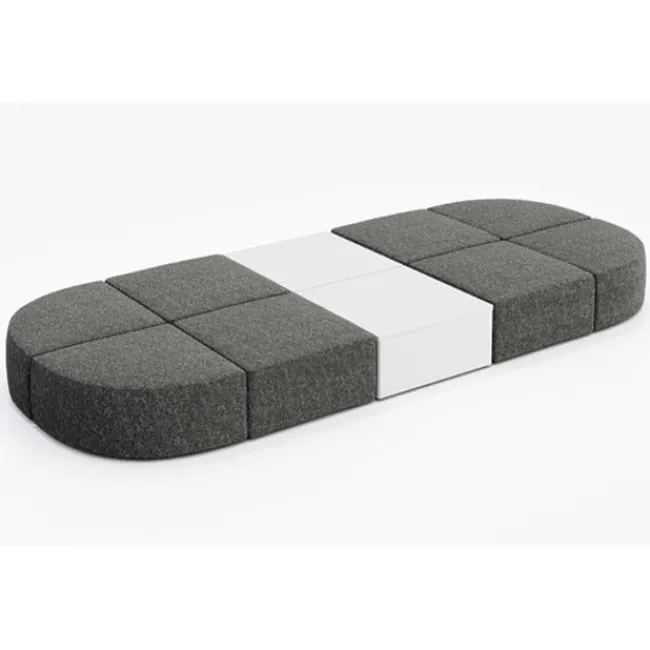 KFI Seating Conversa Collection 8-Seat Modular Lounge Seating & 2 Occasional Tables^ Soft Seating & Lounge
