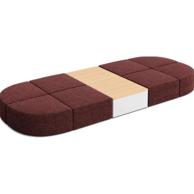 KFI Seating Conversa Collection 8-Seat Modular Lounge Seating & 2 Occasional Tables^ Soft Seating & Lounge