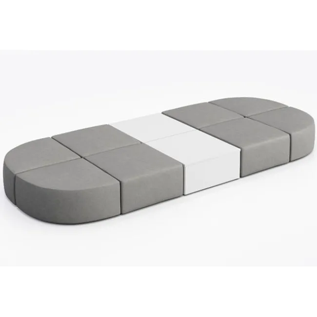 KFI Seating Conversa Collection 8-Seat Modular Lounge Seating & 2 Occasional Tables^ Soft Seating & Lounge