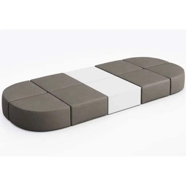 KFI Seating Conversa Collection 8-Seat Modular Lounge Seating & 2 Occasional Tables^ Soft Seating & Lounge