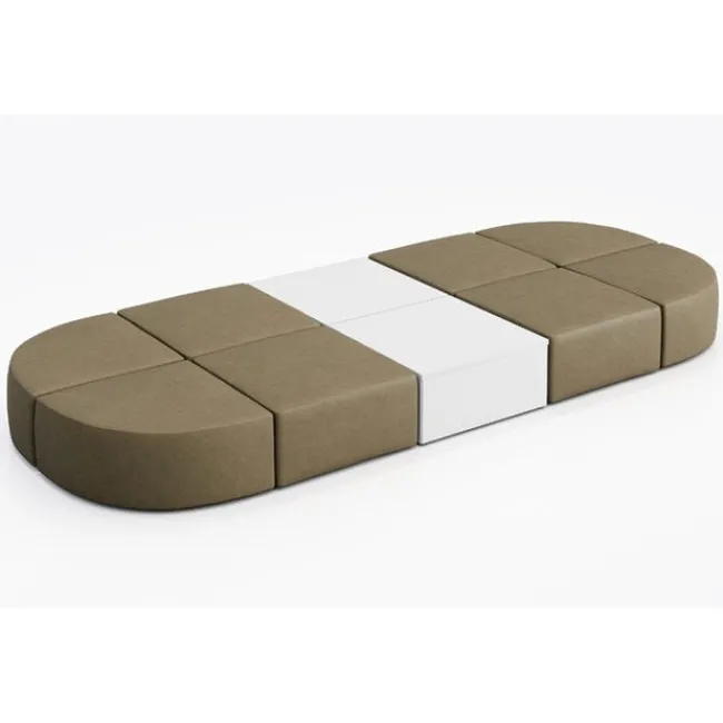 KFI Seating Conversa Collection 8-Seat Modular Lounge Seating & 2 Occasional Tables^ Soft Seating & Lounge
