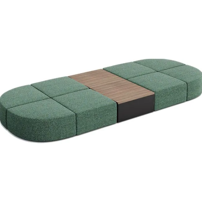 KFI Seating Conversa Collection 8-Seat Modular Lounge Seating & 2 Occasional Tables^ Soft Seating & Lounge