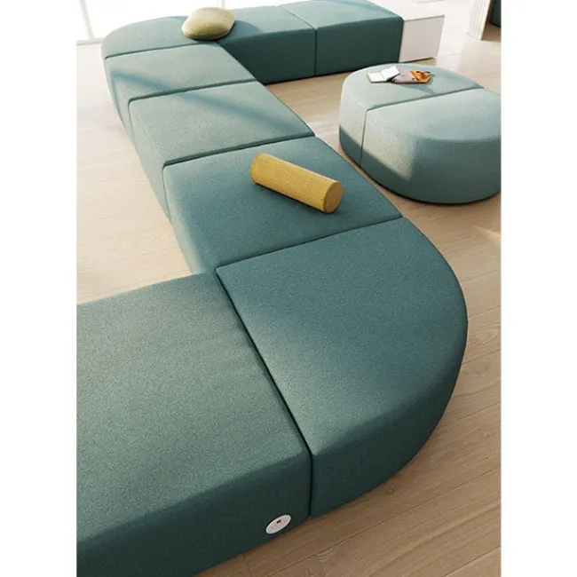 KFI Seating Conversa Collection 8-Seat Modular Lounge Seating & 2 Occasional Tables^ Soft Seating & Lounge