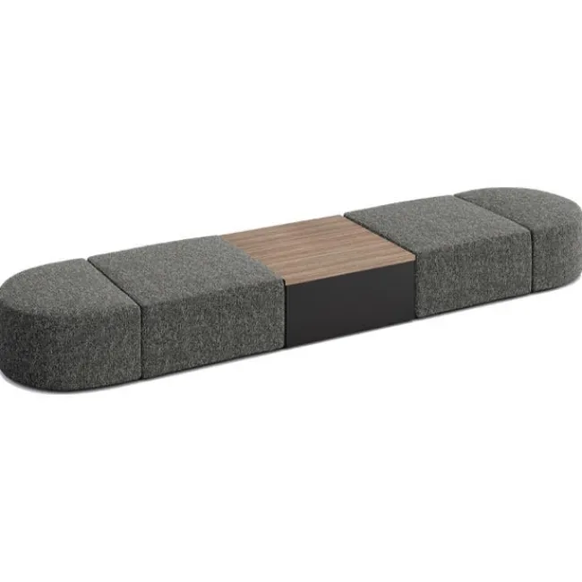 KFI Seating Conversa Collection 4-Seat Modular Lounge Seating & Occasional Table^ Soft Seating & Lounge