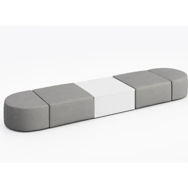 KFI Seating Conversa Collection 4-Seat Modular Lounge Seating & Occasional Table^ Soft Seating & Lounge