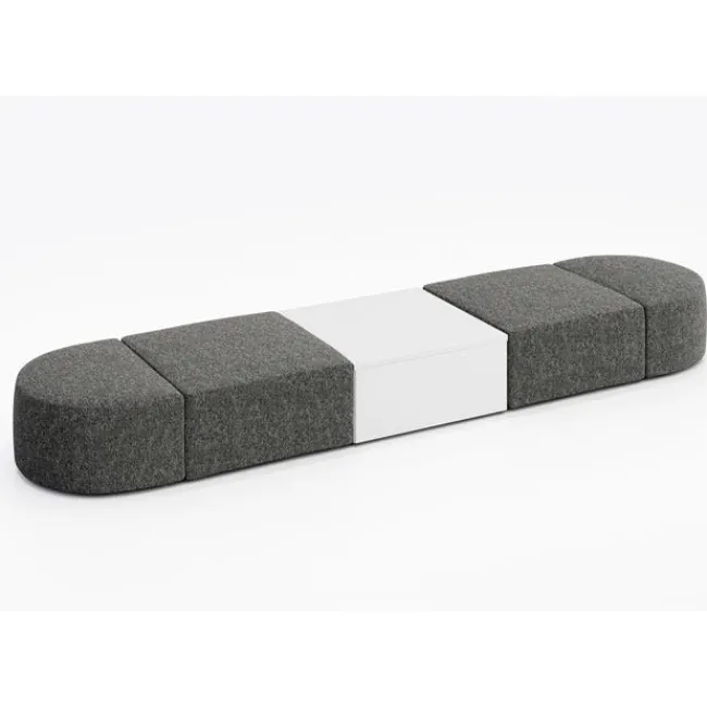 KFI Seating Conversa Collection 4-Seat Modular Lounge Seating & Occasional Table^ Soft Seating & Lounge
