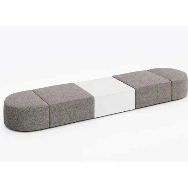 KFI Seating Conversa Collection 4-Seat Modular Lounge Seating & Occasional Table^ Soft Seating & Lounge