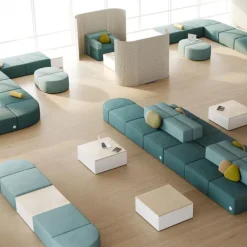 KFI Seating Conversa Collection 4-Seat Modular Lounge Seating^ Soft Seating & Lounge