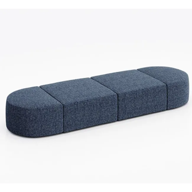 KFI Seating Conversa Collection 4-Seat Modular Lounge Seating^ Soft Seating & Lounge
