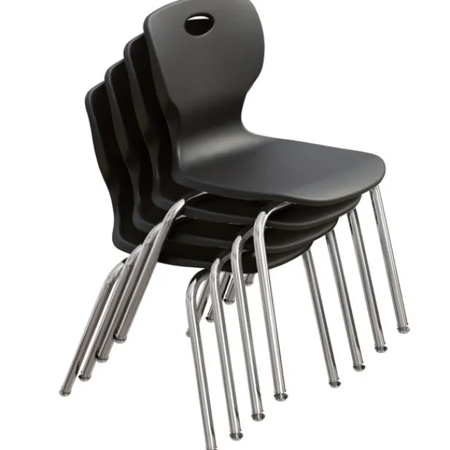 Correll a Height Adjustable Collaborative Desk Package w/ 6 Rectangle Desks & 6 Chairs^ Desk & Chair Packages|Classroom Desks & Chairs
