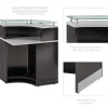 OfficeSource Cosmo Collection Curved Reception Typical (3-Unit)^ Reception Desks