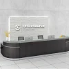 OfficeSource Cosmo Collection Curved Reception Typical (2-Unit)^ Reception Desks