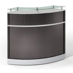 OfficeSource Cosmo Collection Curved Reception Typical (2-Unit)^ Reception Desks