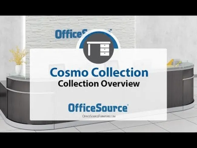 OfficeSource Cosmo Collection Curved Reception Typical (2-Unit)^ Reception Desks