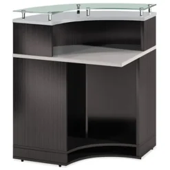 OfficeSource Cosmo Collection Curved Reception Typical (1-Unit)^ Reception Desks