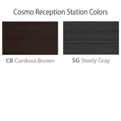 OfficeSource Cosmo Collection Curved Reception Typical (1-Unit)^ Reception Desks