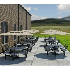 Palmer Hamilton Covey 4-Seat Outdoor Table^ Cafeteria Booths|Outdoor Picnic