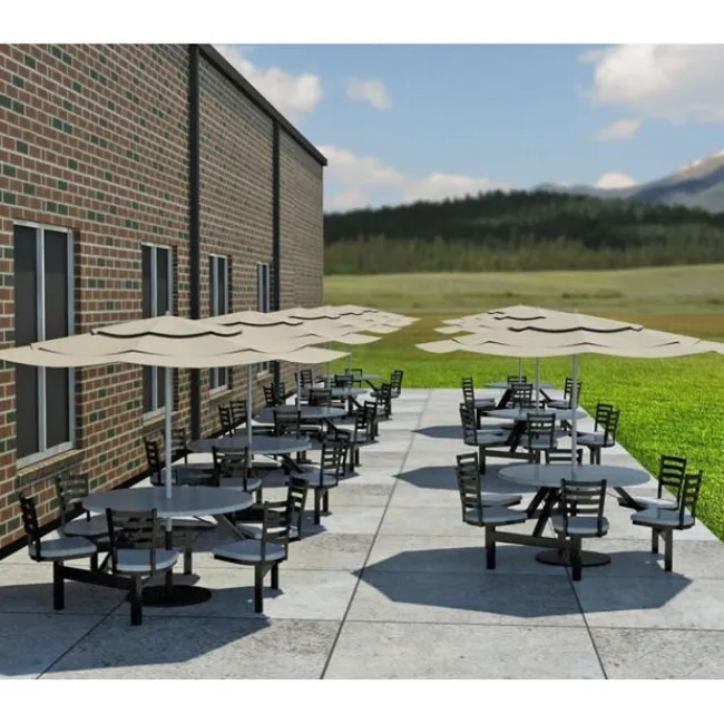 Palmer Hamilton Covey 4-Seat Outdoor Table^ Cafeteria Booths|Outdoor Picnic