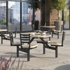 Palmer Hamilton Covey 4-Seat Outdoor Table^ Cafeteria Booths|Outdoor Picnic