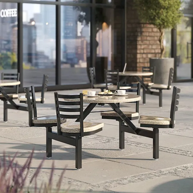 Palmer Hamilton Covey 4-Seat Outdoor Table^ Cafeteria Booths|Outdoor Picnic