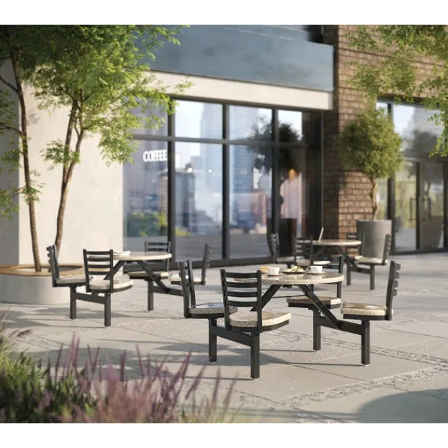 Palmer Hamilton Covey 4-Seat Outdoor Table^ Cafeteria Booths|Outdoor Picnic