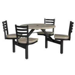 Palmer Hamilton Covey 4-Seat Outdoor Table^ Cafeteria Booths|Outdoor Picnic