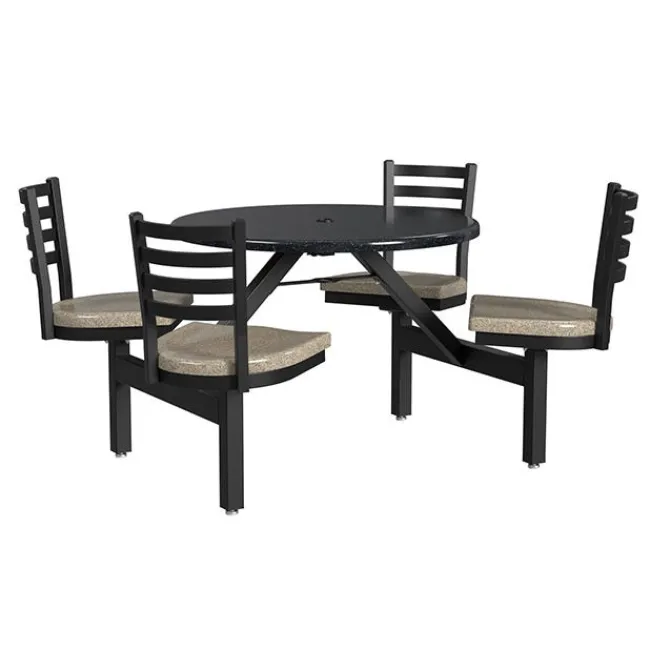 Palmer Hamilton Covey 4-Seat Outdoor Table^ Cafeteria Booths|Outdoor Picnic