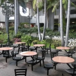 Palmer Hamilton Covey 4-Seat Outdoor Table^ Cafeteria Booths|Outdoor Picnic