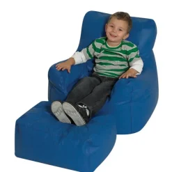 Childrens Factory Cozy Chair and Ottoman Set^ Bean Bag Chairs|Flexible Seating