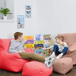 Childrens Factory Cozy Chair and Ottoman Set^ Bean Bag Chairs|Flexible Seating