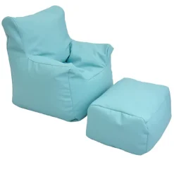 Childrens Factory Cozy Chair and Ottoman Set^ Bean Bag Chairs|Flexible Seating