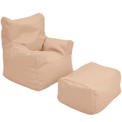 Childrens Factory Cozy Chair and Ottoman Set^ Bean Bag Chairs|Flexible Seating
