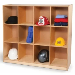 Whitney Brothers 12 Cubby Backpack Storage Unit^ Tote & Bin Storage|Cubbies