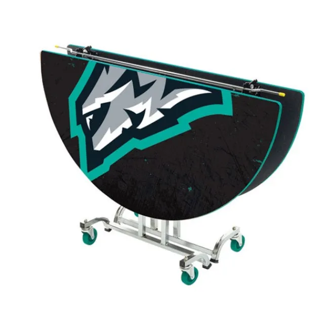 AmTab Customizable Mobile Cafeteria Table - 72'' Round^ New- Custom Logo Cafeteria Tables